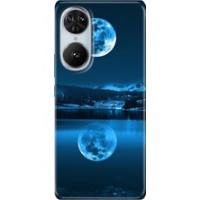Nurdic Reeder S19 Max Pro S Edge Kılıf Telefon Kılıfı Baskılı Dolunay Deniz