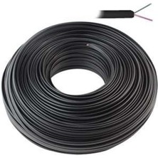Zibox Lan LN-TEL33 Siyah 2'li Flat Köken 100 Metre Telefon Kablosu