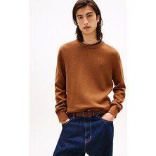 Tommy Hilfiger Erkek Bej Triko Kazak