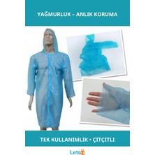 Letsii Kapüşonlu Tek Kullanımlık Yağmurluk Renkli ve Pratik Yağmura Karşı Koruma