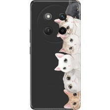 Nurdic Honor X60 Pro - X9C 5g Kılıf Renkli Silikon Baskılı Tpu Pisi Pisi Kedi
