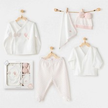 Venüs Shopping Andywawa AC25550 Newborn Set Pınk Baloons 5'li Hastane Çıkışı Ekru