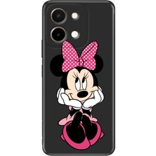 Nurdic Vivo Y28 Uyumlu Kılıf Silikon Desenli VIVOY28 Baskılı Minnie Karakter