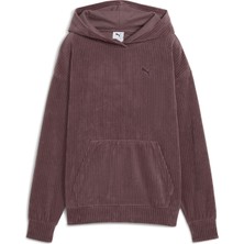 Puma Ess Elevated Comfort Velo Kahverengi Kadın Sweatshirt