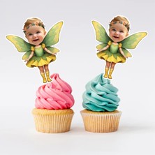 Elf Reklam Kişiye Özel Pasta Süsü Cupcake Kürdan 10 Adet