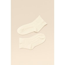 Katia & Bony Çocuk Bileği Fırfırlı Step Çorap Ekru
