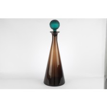 Mikasa Moor Virella Kahverengi Cam Kapaklı Vazo 19X51CM