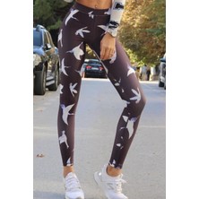 Alışveriş Sokağı Dar Kesim Spor Tayt Dalgıç Kumaş Yüksek Bel