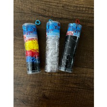 Gülümse Gel 3 Kutu Tüp Içinde Renkli  Siyah Şeffaf Saç Örgü Lastiği Perma Ince Lastik Toka