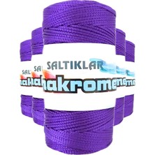 Venüs Shopping 5 Adet Polyester Makrome Ipi 4250 Mor 100 gr