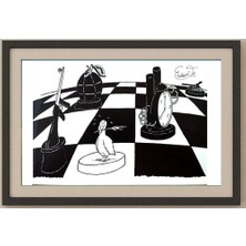 Karikatural Eduardo Caldari Junior 29X21CM Orijinal Karikatür Tablo