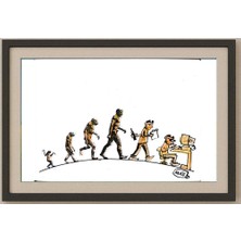 Karikatural Sergio Mas 24X18CM Orijinal Karikatür Tablo