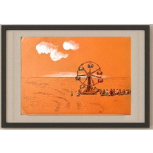 Karikatural Borigen 29X21CM Orijinal Karikatür Tablo