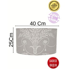 Apcasa Decor Bej Vintage Ashley Desen Lambader Başlığı