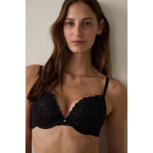Penti Siyah Lol Up Lace Sütyen