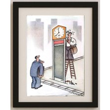 Karikatural Dachuan Xia 43X30CM Orijinal Karikatür Tablo