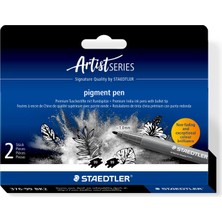 Staedtler - Wiz Design / 376-99 Bk2 Staedtler Pıgment Arts Kalem Yoğun Siyah 2'li