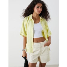 Lc Waikiki Yeni Sezon Modal Karışımlı Oversize Kadın Gömlek