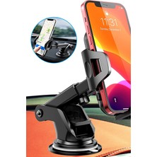 Gampus Vantuzlu Torpido Üstü Teleskobik Araç Telefon Tutucu