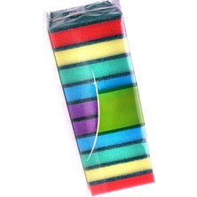 Gampus 10 Adet Çok Renkli Çift Taraflı Bulaşık Süngeri Dayanıklı Bulaşık Süngeri Midi Sünger Seti Mutfak