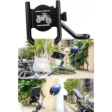 Gampus Kaliteli Sarsılmaz Ayna Bağlantılı Bisiklet Motosiklet Telefon Tutucu Dayanıklı Telefon Tutucu