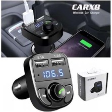 AyrStore Carx8 Digital Ekran Bluetooth Araç Kiti Mp3 Fm Transmitter