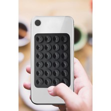 Gampus Vantuzlu Telefon Tutucu 24 Adet Vantuz ve Kendinden Yapışkanlı Güçlü Portatif Telefon Tutucu