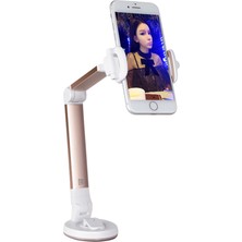 Gampus 360 Derece Vantuzlu Kaydırmaz Araç Telefon Navigasyon Kamera Tutucu Yayıncı Telefon Standı