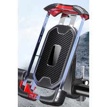 Gampus Bisiklet Motosiklet Telefon Tutucu Sarsılmaz Gidon Bağlantılı Telefon Tutucu Kilitli Yüksek Güvenlik