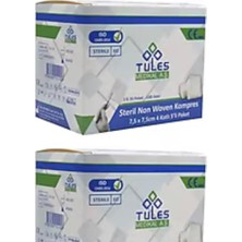 Tules Steril Non Wowen Gaz Kompres 4 Katlı 7,5cmx7,5cm 200LÜ