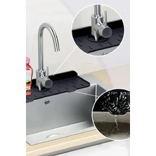 Gampus Mutfak Banyo Lavabo Kenarı Silikon Matı Silikon Musluk Su Sıçrama Önleyici