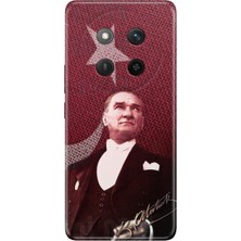 Nurdic Honor Magic 7 Lite Kılıf Renkli Silikon Baskılı Tpu M.k Atatürk