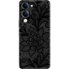 Nurdic Vivo Y04 Kılıf Renkli Silikon Baskılı Tpu Mandala Gül