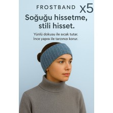 Frostband Serisi – Yünlü Kafa Kulak Bandı-5'li Indigo Mavi