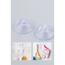 Gampus Askı Vantuz Büyük Boy 4 cm 100 Lü Çoklu Banyo Mutfak Ev Araç Askı Seti Vantuz Askılık 100 Adet