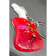 Gampus Gitar Şekilli Mini Şirin Anahtarlık Çanta Anahtar Aksesuar Anahtarlık