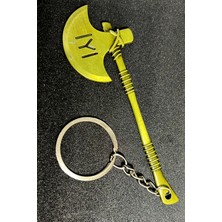 Gampus Metal Anahtarlık Balta Şekilli Dekor Gold Anahtarlık