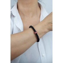 Liveyn Design Kırmızı Cam Boncuk Bileklik