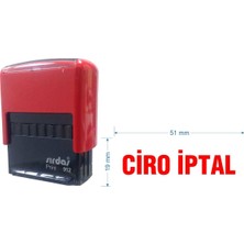 Sırdaş 912 Kaşe Kırmızı Makine Kırmızı Keçe 'Ciro İptal' Yazısı İle