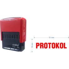 Sırdaş 912 Kaşe Kırmızı makine Kırmızı Keçe  "PROTOKOL" yazısı ile beraber