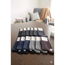 Aytuğ Bambu Erkek Soket Çorabı; Dikişsiz; Mevsimlik ; 41-45 Numara; Asorti 12'li Kutu