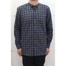 Cliente Fistan Store Erkek Ekose Klasik Kesim Rahat Kalıp Tek Cepli Kışlık Kaşmir Gömlek