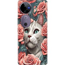 Nurdic Vivo V40 Uyumlu Kılıf V40 5g Desenli Tasarım Silikon Canım Kedim