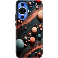 Nurdic Huawei Nova 12S  Uyumlu Kılıf Desenli Tpu Cover Silikon Gezegen