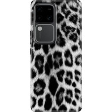 Nurdic Vivo V30 Uyumlu Kılıf Resimli Desenli Silikon Arka Kapak Siyah Kürk