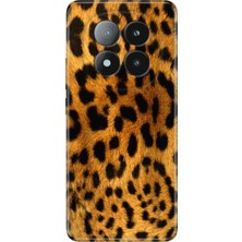 Nurdic Xiaomi Redmi Note 14 Pro Plus 5g Kılıf Desenli Silikon Baskılı Leopar Kürk