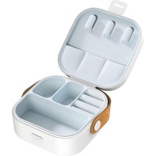 Mystique Sap, Mini Takı Seyahat Kılıfı, Takı Sahibi Organizatörü, Küçük Seyahat Takı Kutuları, Beyaz ile Küpe Takı Kılıfı (Yurt Dışından)