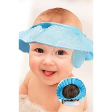 Gampus 0-5 Yaş Çocuklar Için Düğmeli Su Kaçırmaz Bebek Banyo Duş Şapkası