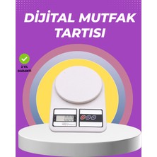 AyrStore Beyaz Plastik Dijital Mutfak Tartısı – 24X16.8X1.5CM