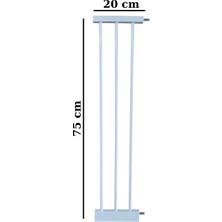 Evokids Çift Kilitli Güvenlik Kapı - Uzatma Aparatı - 20 cm
